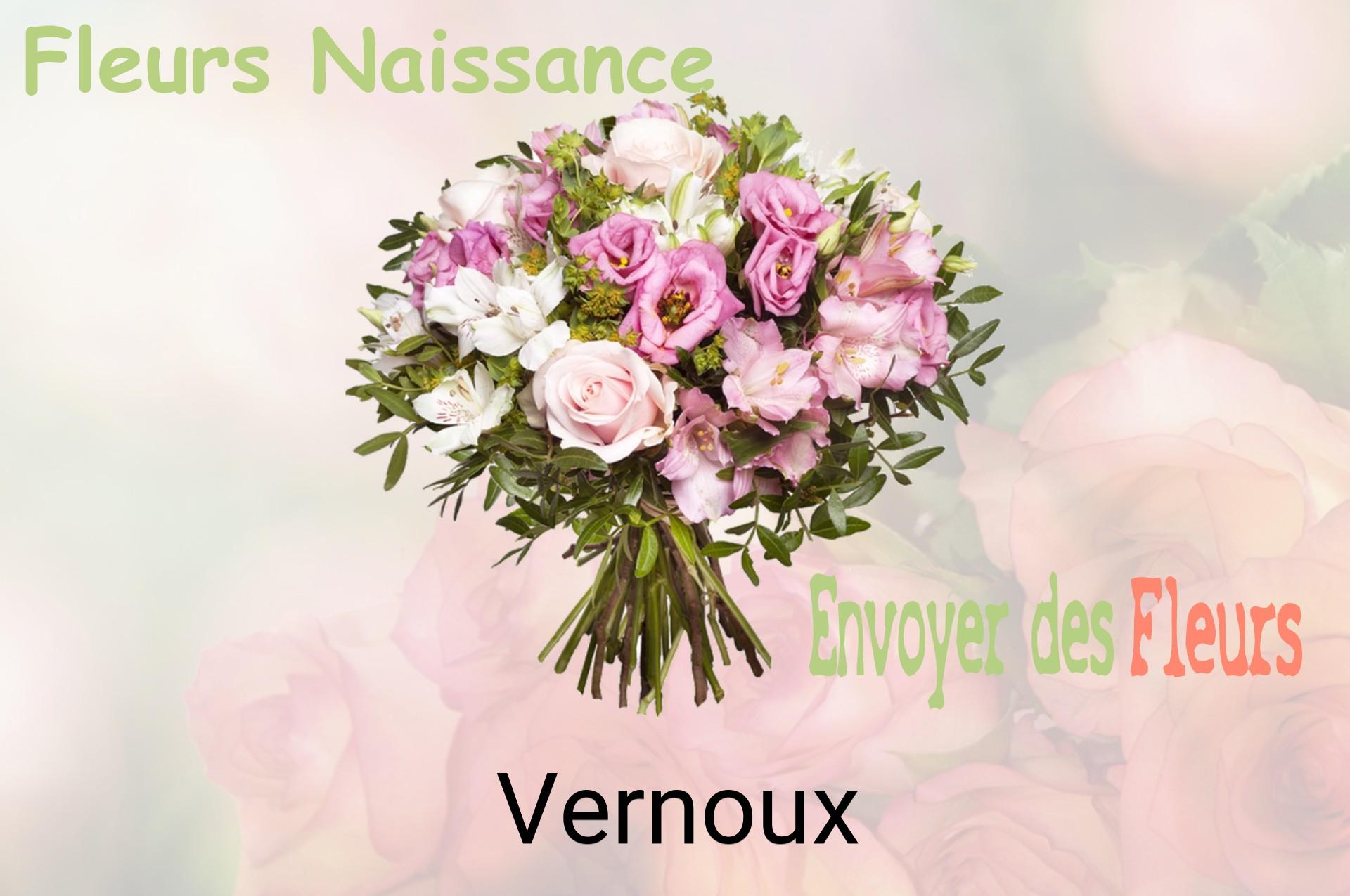 Bouquet de fleurs de naissance livré à Vernoux